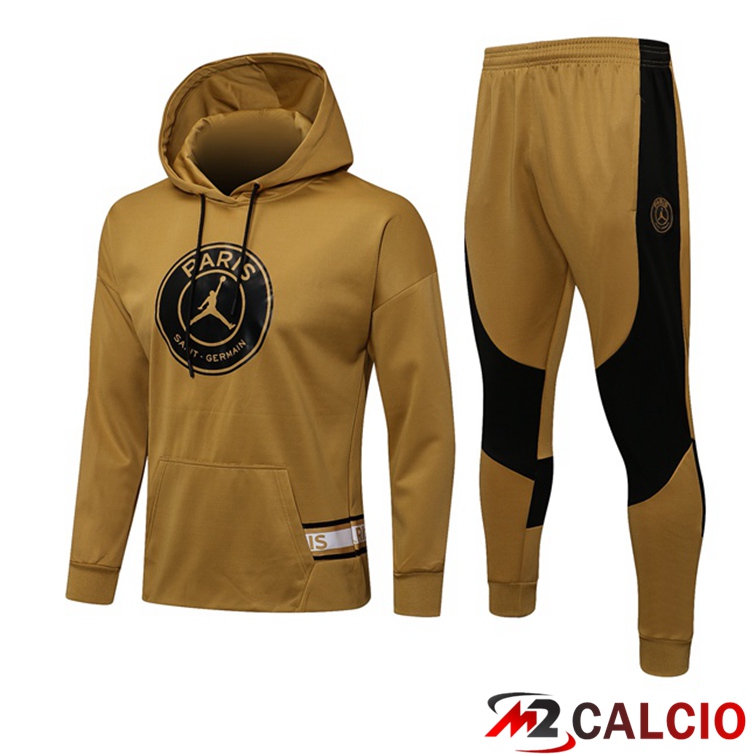 Giacca Con Cappuccio Tuta Jordan PSG Giallo 2021/2022