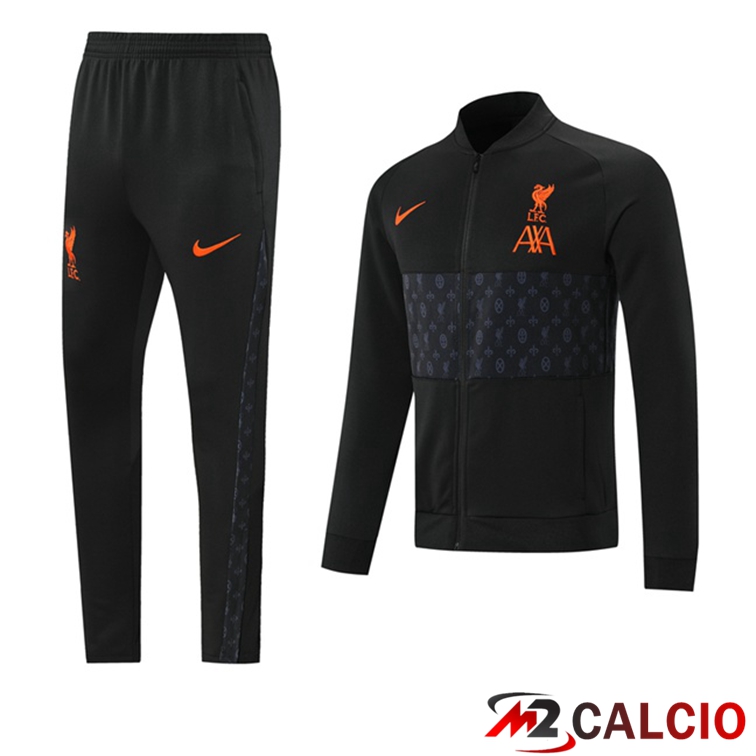 Insieme Tuta Calcio - Giacca FC Liverpool Nero 2021/2022