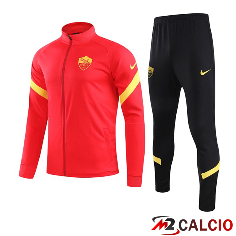 Insieme Tuta Calcio - Giacca AS Roma Rosso 2021/2022