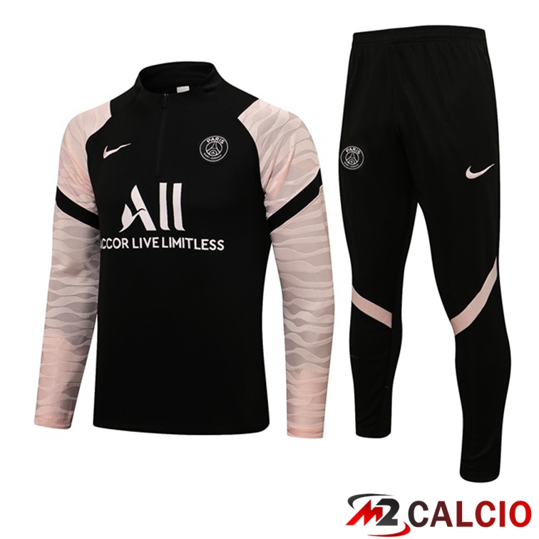 Insieme Tuta Calcio Paris PSG Nero Rosa 2021/2022