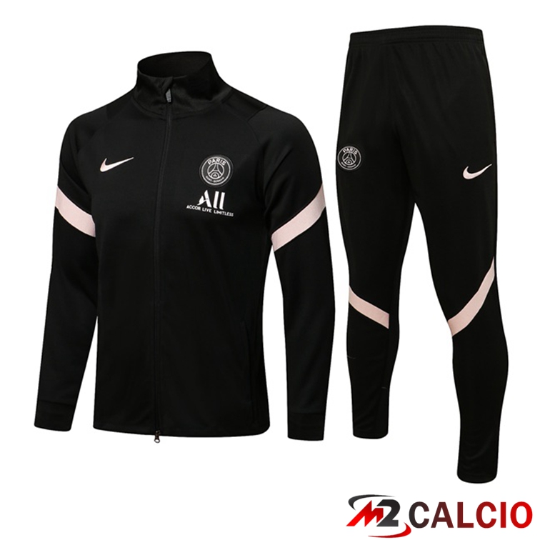 Insieme Tuta Calcio - Giacca Paris PSG Nero 2021/2022