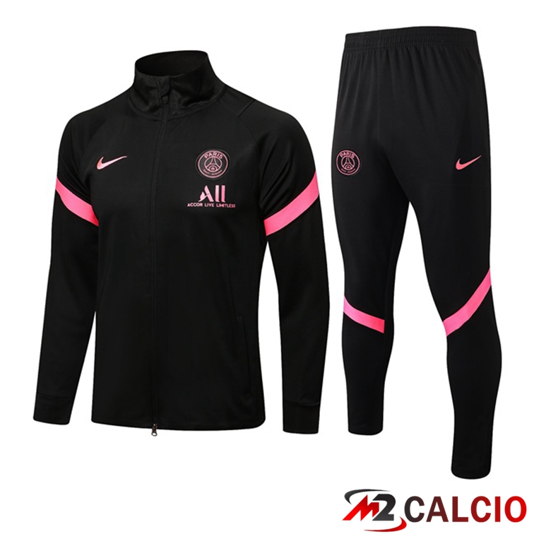 Insieme Tuta Calcio - Giacca Paris PSG Nero 2021/2022