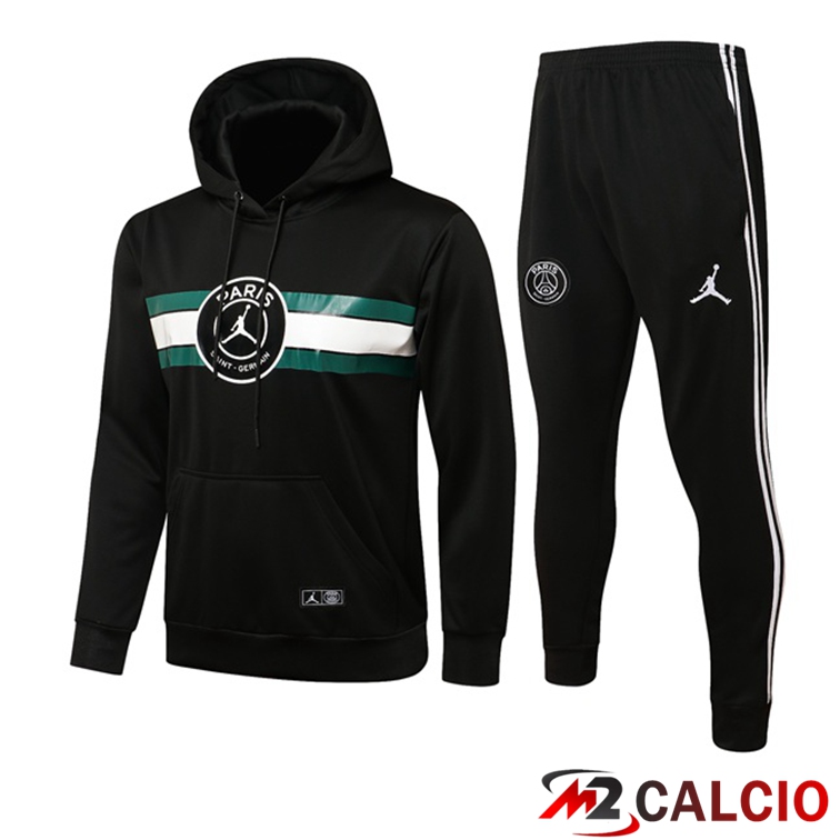 Giacca Con Cappuccio Tuta Jordan PSG Nero 2021/2022