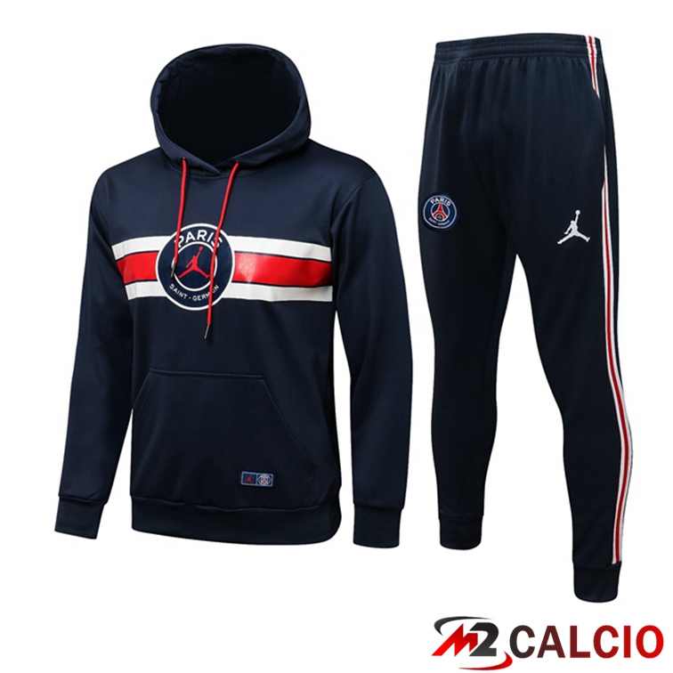 Giacca Con Cappuccio Tuta Jordan PSG Blu Reale 2021/2022