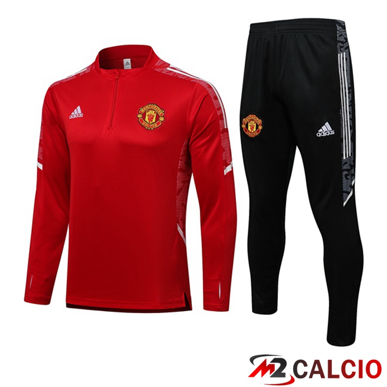 Insieme Tuta Calcio Manchester United Rosso 2021/2022