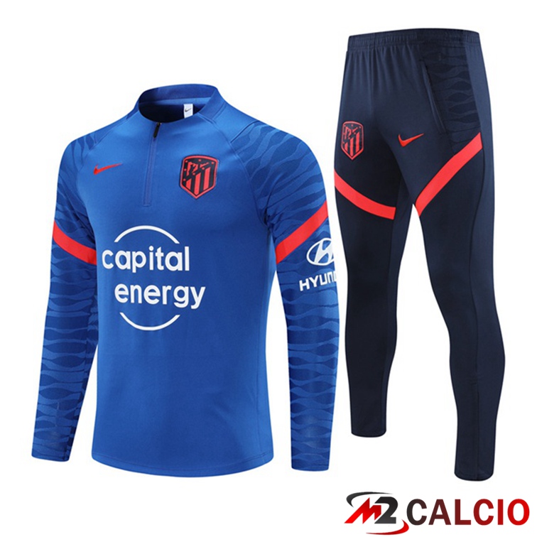 Insieme Tuta Calcio Atletico Madrid Blu 2021/2022