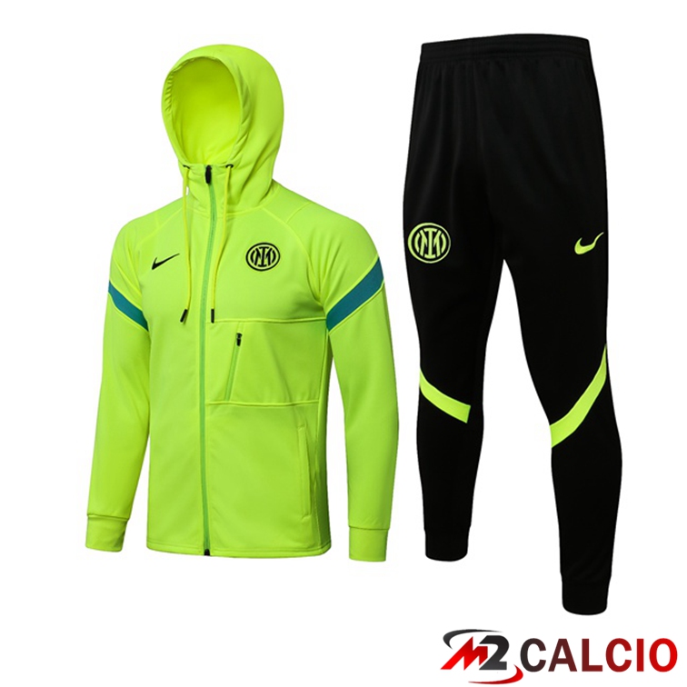 Giacca Con Cappuccio Tuta Inter Milan Verde 2021/2022