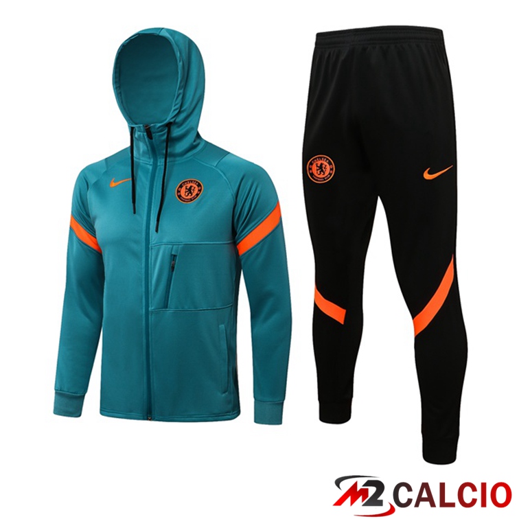 Giacca Con Cappuccio Tuta FC Chelsea Blu 2021/2022