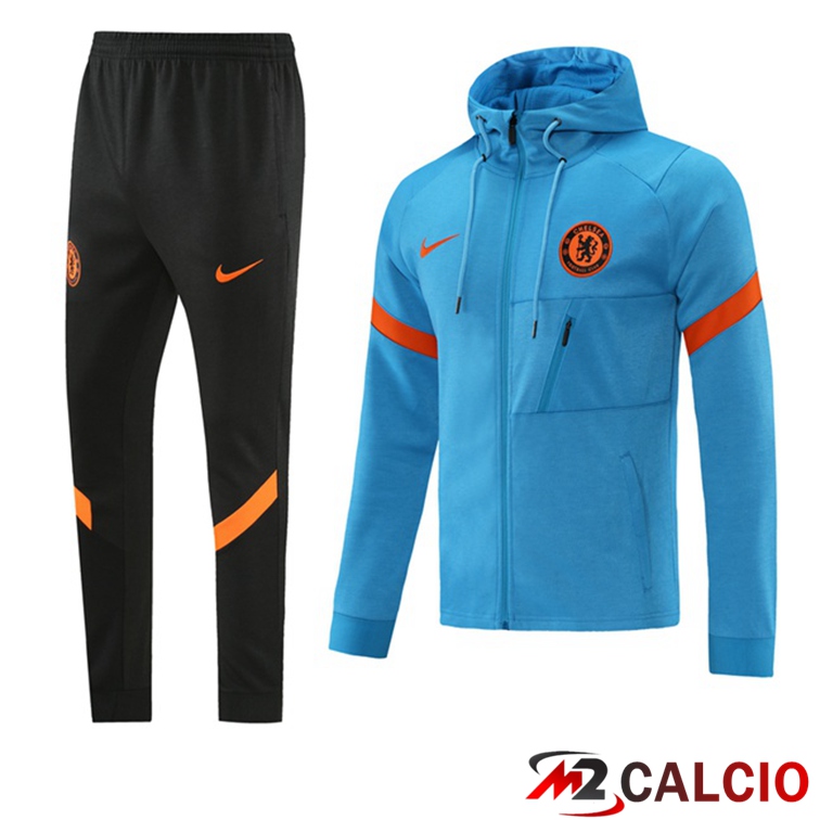 Giacca Con Cappuccio Tuta FC Chelsea Blu 2021/2022