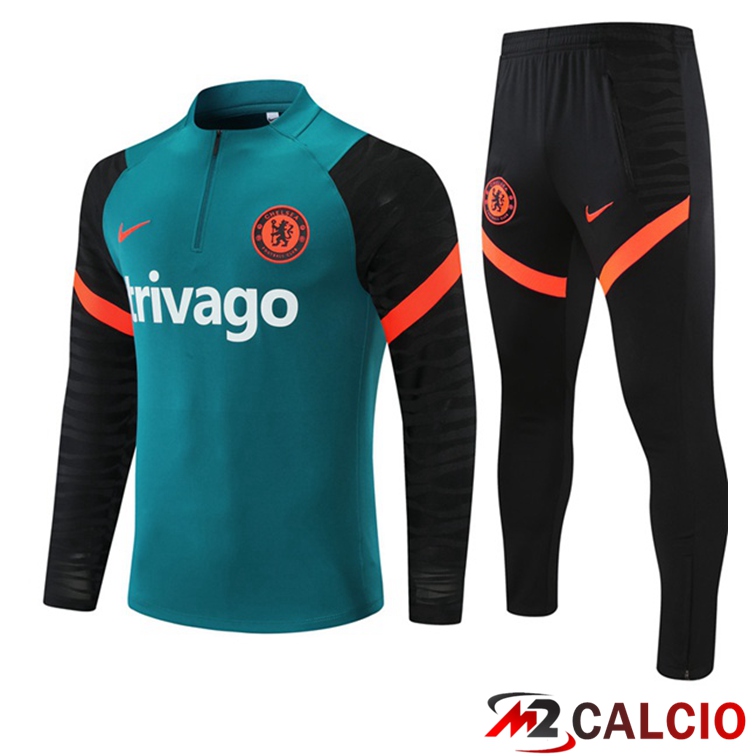 Insieme Tuta Calcio FC Chelsea Verde 2021/2022