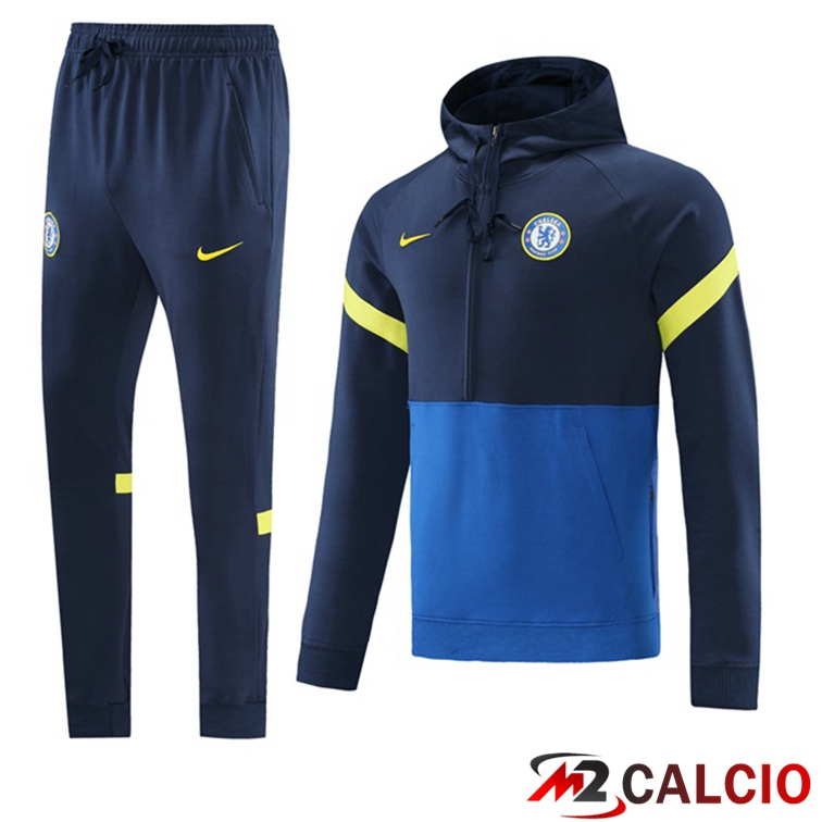 Giacca Con Cappuccio Tuta FC Chelsea Blu Reale 2021/2022