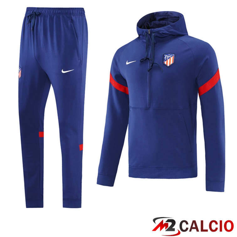 Giacca Con Cappuccio Tuta Atletico Madrid Blu 2021/2022