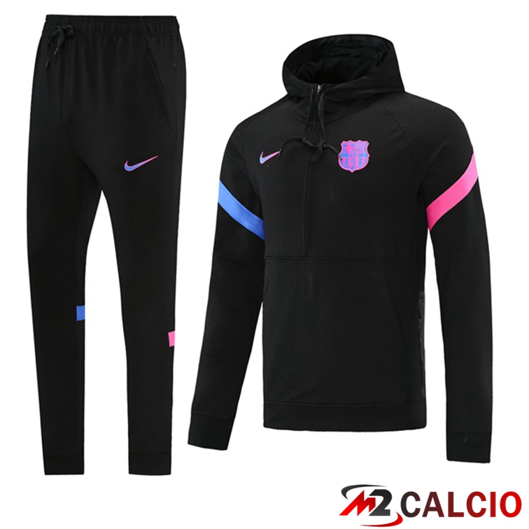 Giacca Con Cappuccio Tuta FC Barcellona Nero 2021/2022