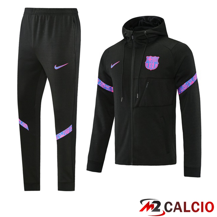 Giacca Con Cappuccio Tuta FC Barcellona Nero 2021/2022