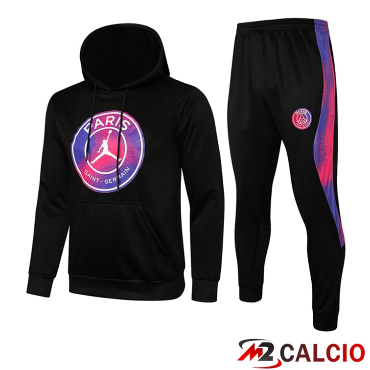 Giacca Con Cappuccio Tuta Jordan PSG Nero Viola 2021/2022
