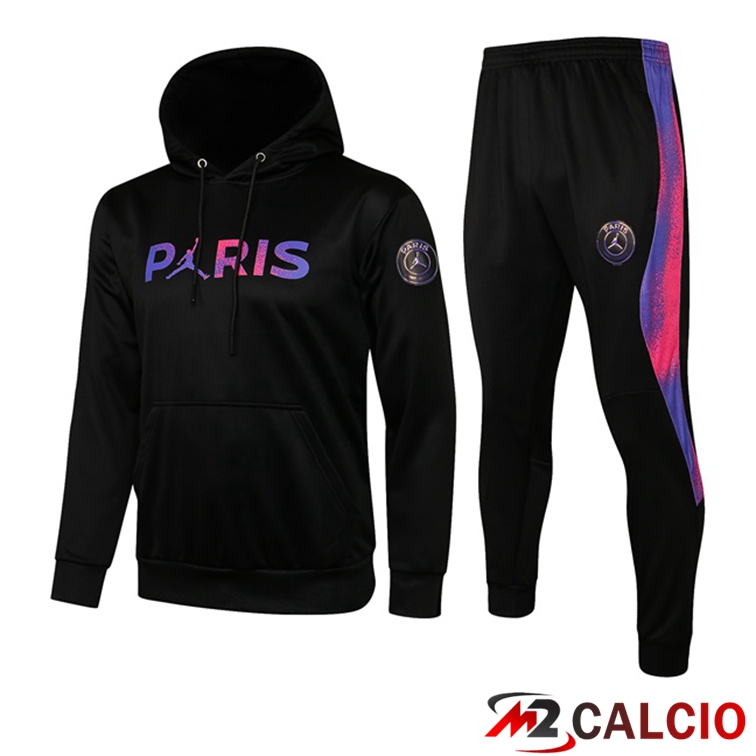 Giacca Con Cappuccio Tuta Jordan PSG Nero Viola 2021/2022