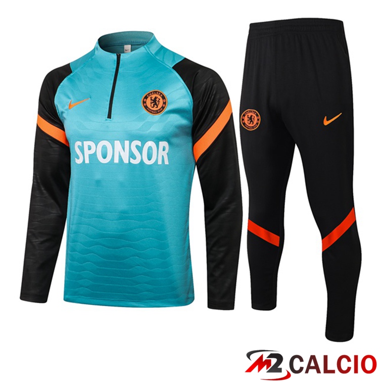 Insieme Tuta Calcio FC Chelsea Blu Nero 2021/2022