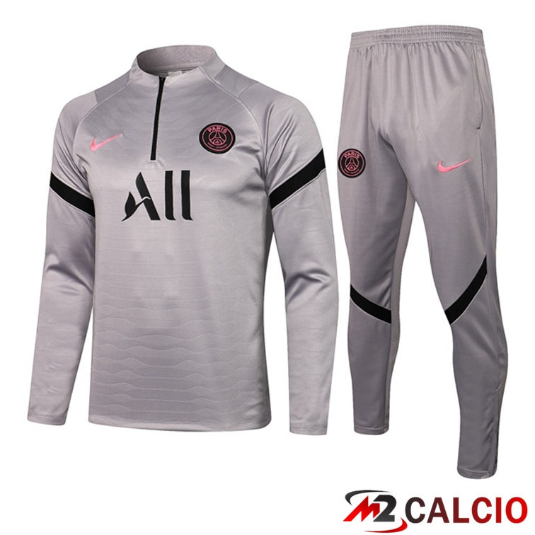 Insieme Tuta Calcio Jordan PSG Grigio 2021/2022