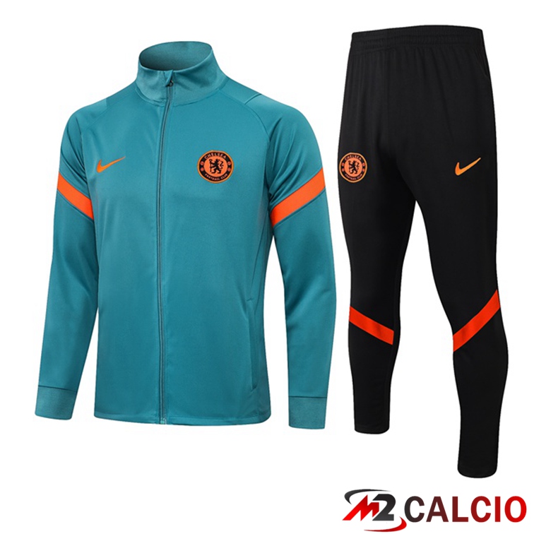 Insieme Tuta Calcio - Giacca FC Chelsea Blu 2021/2022