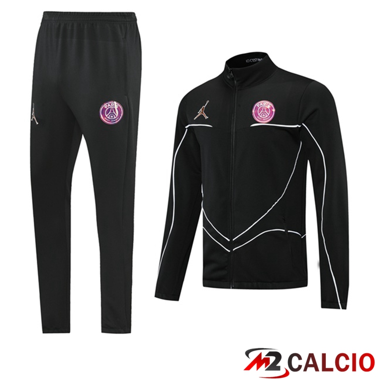 Insieme Tuta Calcio - Giacca Jordan PSG Nero 2021/2022
