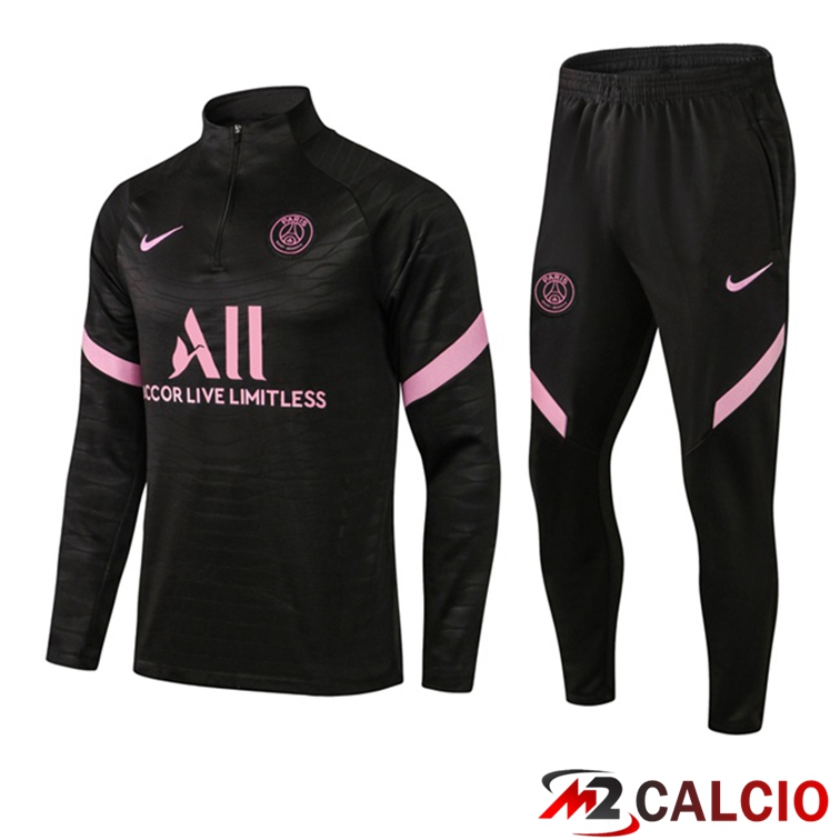 Insieme Tuta Calcio Paris PSG Nero Rosa 2021/2022
