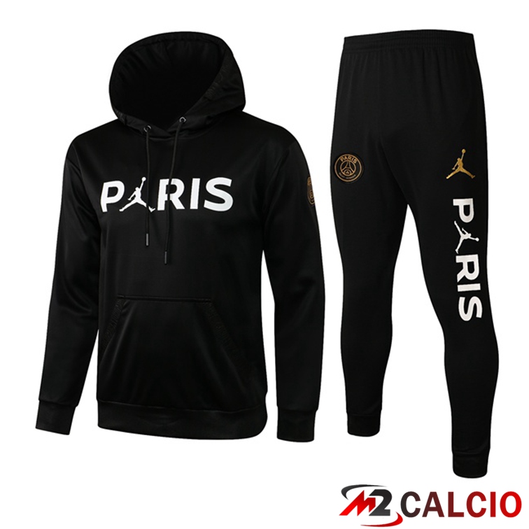Giacca Con Cappuccio Tuta Jordan PSG Nero 2021/2022