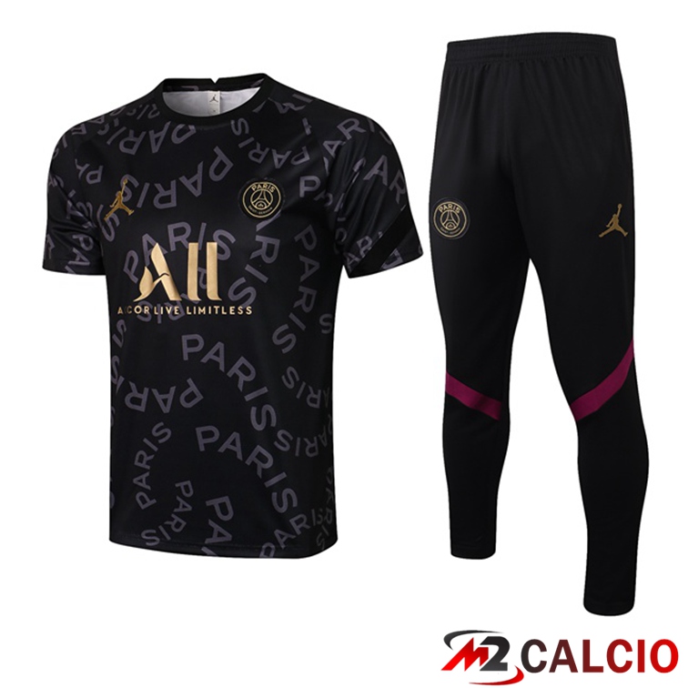 Maglia Allenamento Jordan PSG + Pantaloni Nero 2021/2022