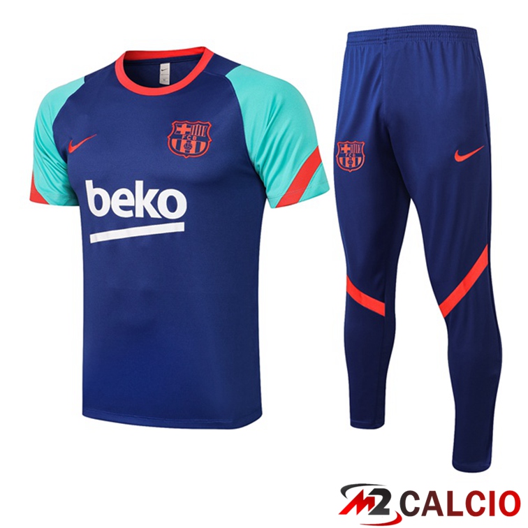 Maglia Allenamento FC Barcellona + Pantaloni Blu 2021/2022