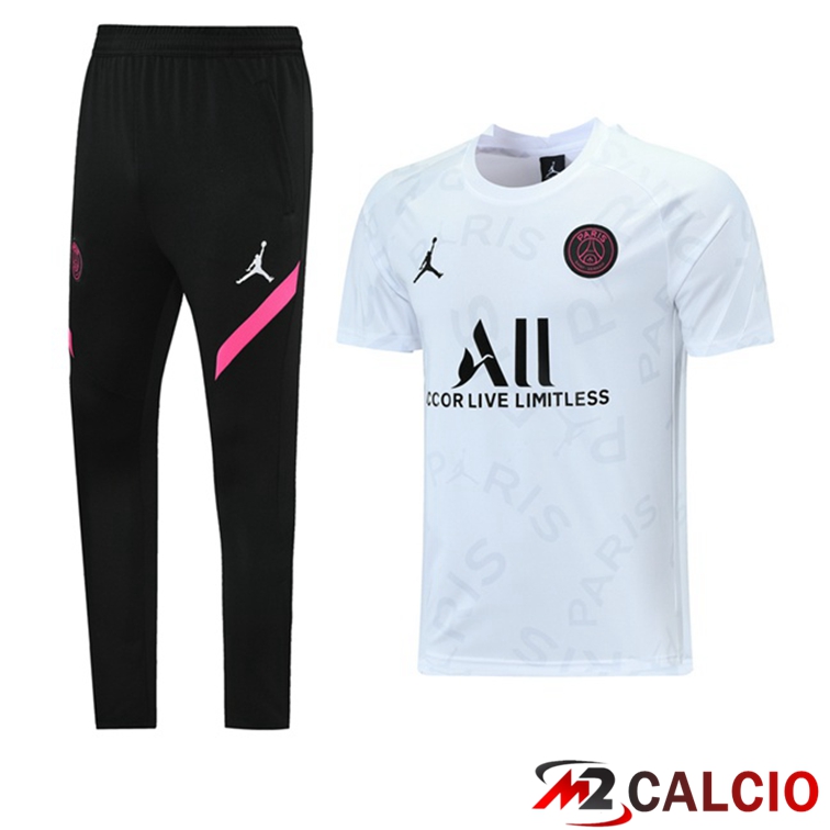 Maglia Allenamento Jordan PSG + Pantaloni Bianco 2021/2022