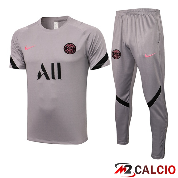 Maglia Allenamento Paris PSG + Pantaloni Grigio 2021/2022
