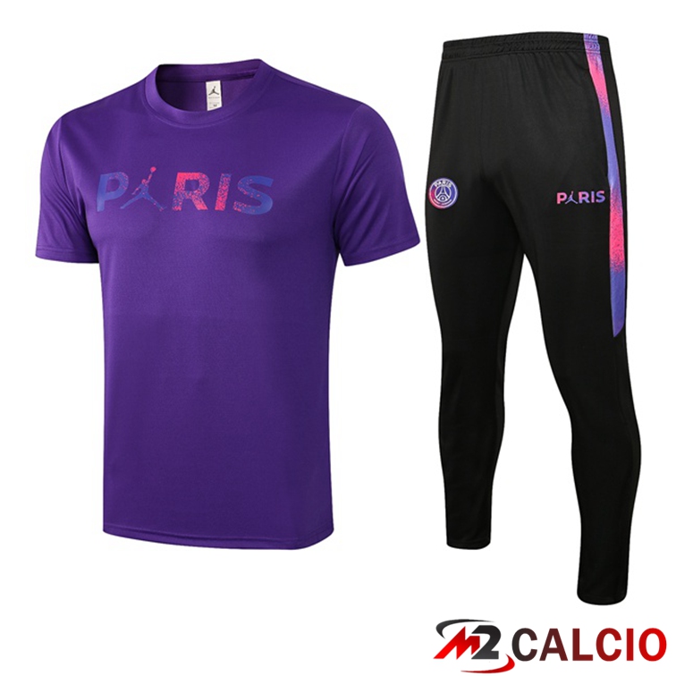 Maglia Allenamento Jordan PSG + Pantaloni Viola 2021/2022