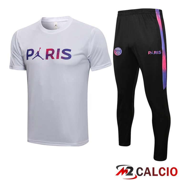 Maglia Allenamento Jordan PSG + Pantaloni Bianco 2021/2022