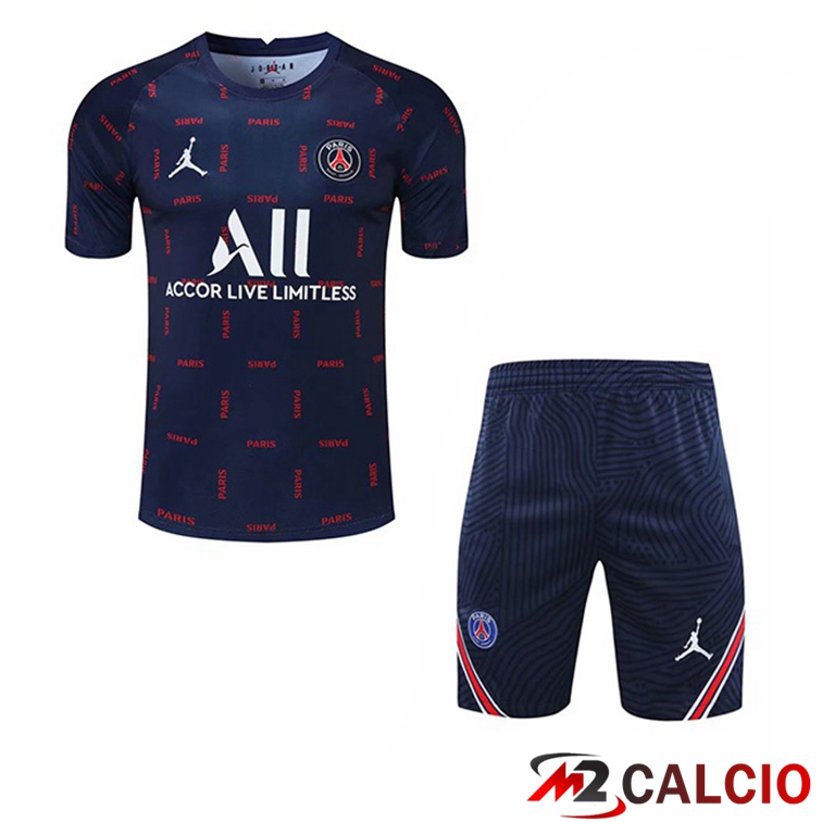 Maglia Allenamento Paris PSG + Pantaloncini Blu 2021/2022