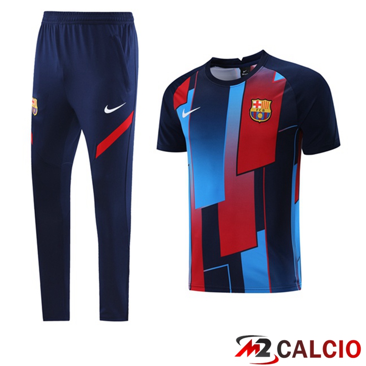 Maglia Allenamento FC Barcellona + Pantaloni Blu Rosso 2021/2022