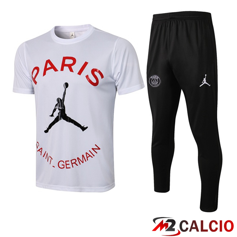 Maglia Allenamento Jordan PSG + Pantaloni Bianco 2021/2022