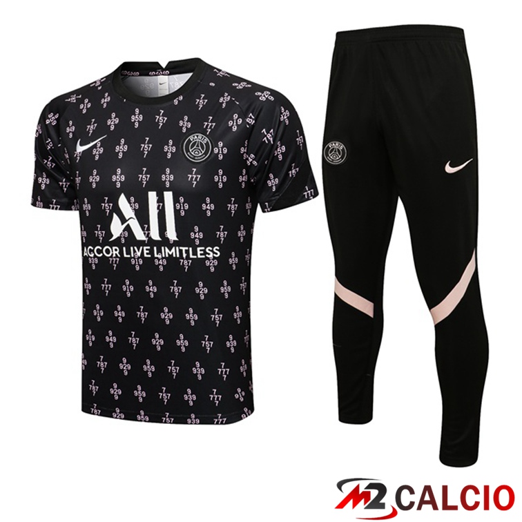 Maglia Allenamento Paris PSG + Pantaloni Nero 2021/2022