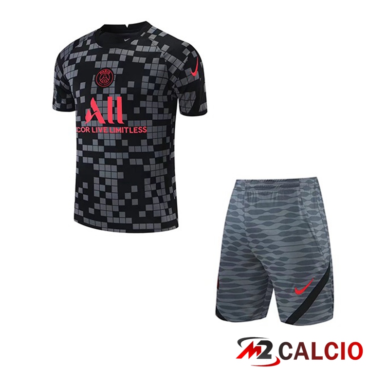 Maglia Allenamento Paris PSG + Pantaloncini Nero 2021/2022