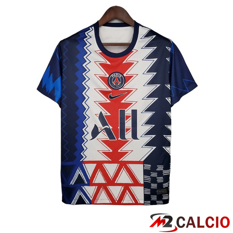 Maglia Allenamento Paris PSG Blu Bianco 2021/2022