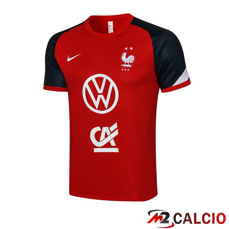 Maglia Allenamento Francia Rosso 2021/2022