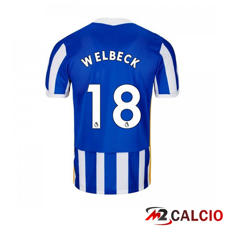 Maglia Brentford FC (WELBECK 18) Prima Blu/Bianco 2021/22