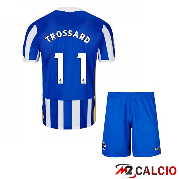 Maglia Brentford FC (TROSSARD 11) Bambino Prima Blu/Bianco 2021/22