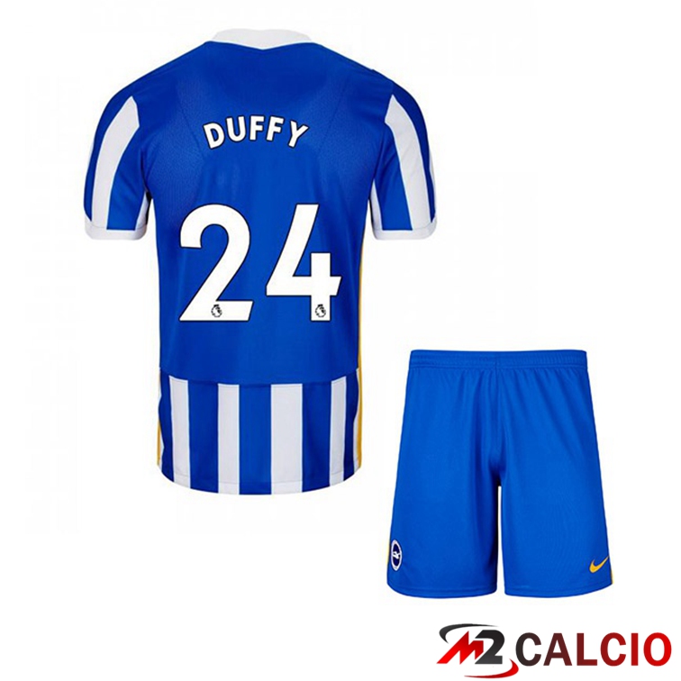 Maglia Brentford FC (DUFFY 24) Bambino Prima Blu/Bianco 2021/22