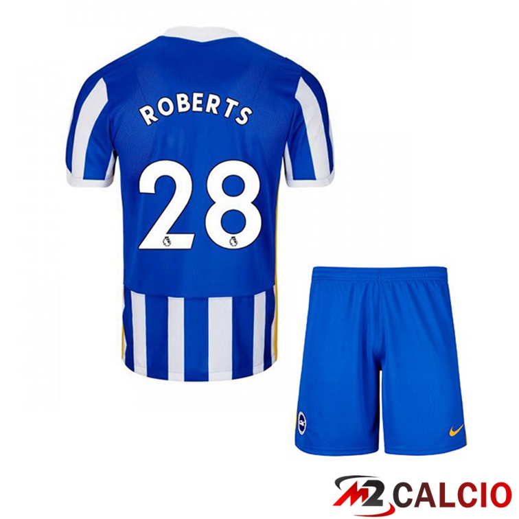 Maglia Brentford FC (ROBERTS 28) Bambino Prima Blu/Bianco 2021/22