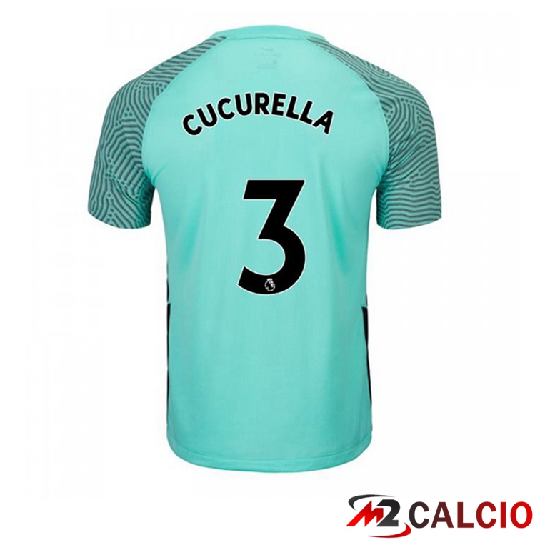 Maglia Brentford FC (CUCURELLA 3) Seconda Verde 2021/22