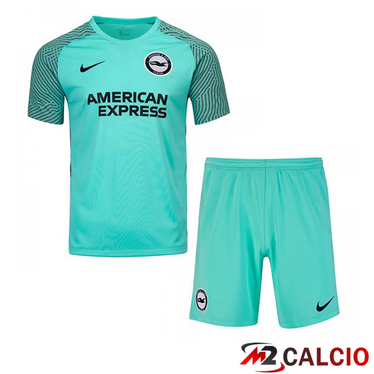 Maglia Brentford FC Bambino Seconda Verde 2021/22