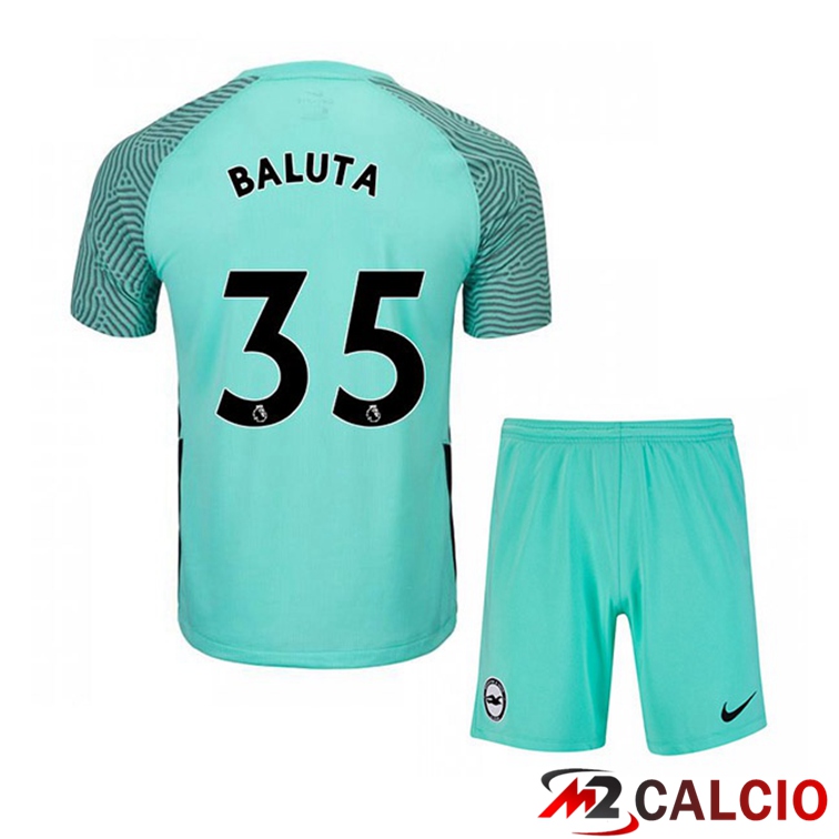Maglia Brentford FC (BALUTA 35) Bambino Seconda Verde 2021/22