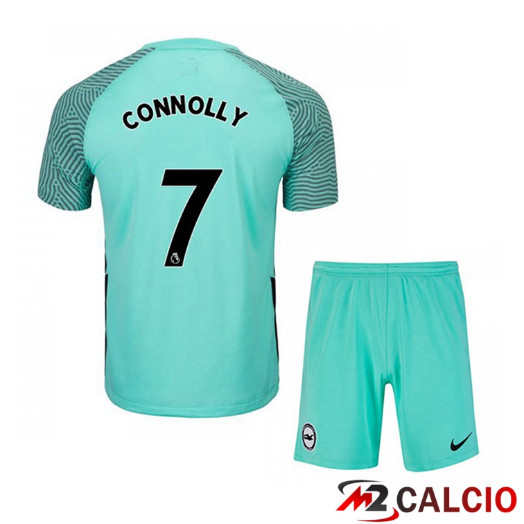 Maglia Brentford FC (CONNOLLY 7) Bambino Seconda Verde 2021/22
