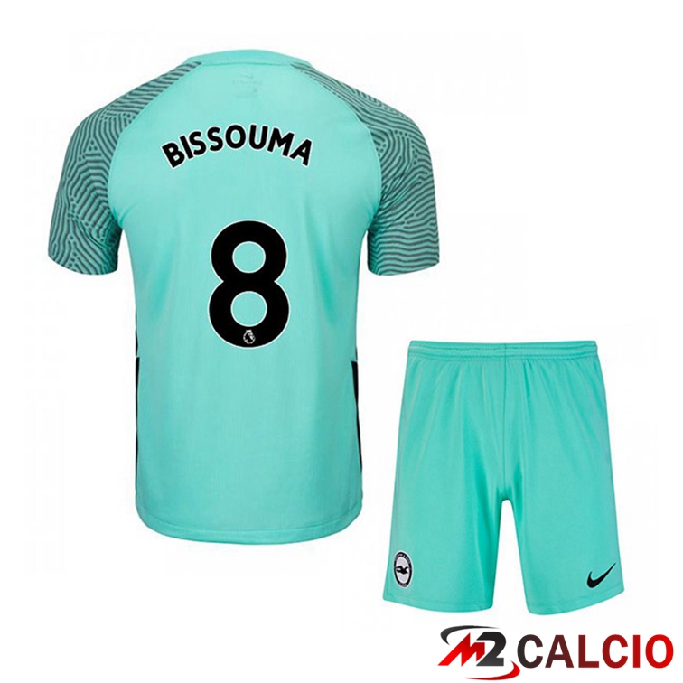 Maglia Brentford FC (BISSOUMA 8) Bambino Seconda Verde 2021/22