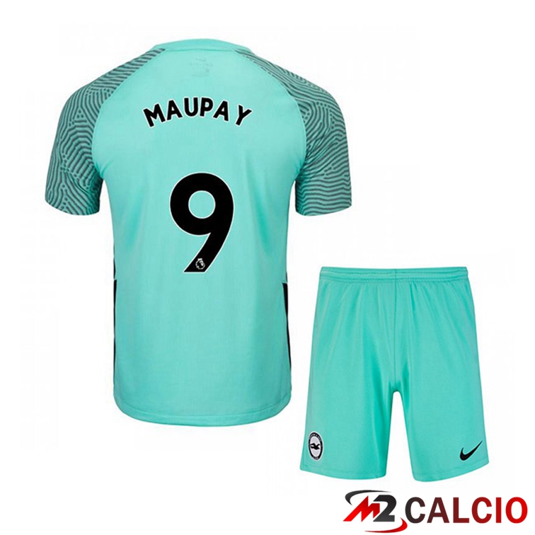Maglia Brentford FC (MAUPAY 9) Bambino Seconda Verde 2021/22