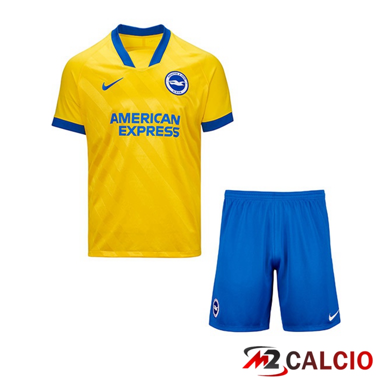 Maglia Brentford FC Bambino Terza Giallo 2021/22